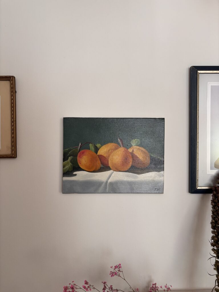 Armenische Nationalzeichen Leinwand Aprikose