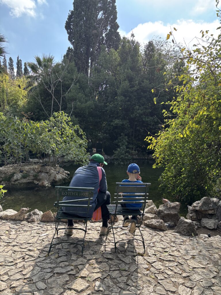 Familie Bank Park Athen